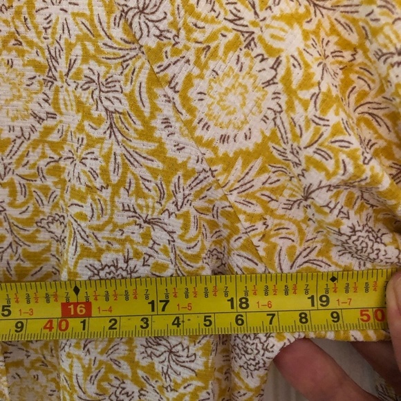 Melloday BOHO ruffled V neck bouncy blouse medium - Picture 7 of 14